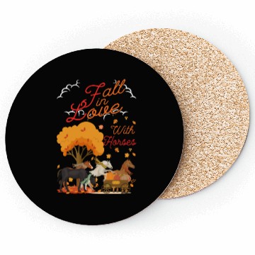 Discover Women Fall Horse Lover Autumn Coasters