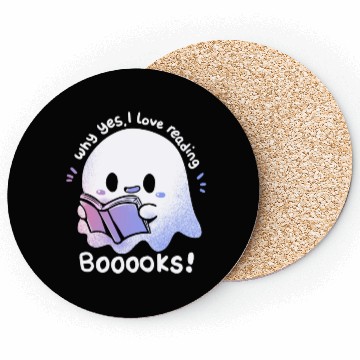 Discover I Love Reading Booooks Coasters