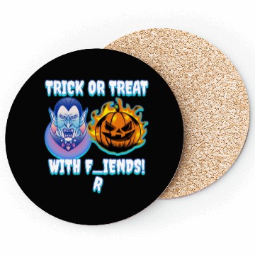 Discover Trick or Treat with F(r)iends! Vampire & Pumpkin W Coasters