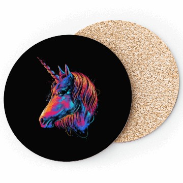 Discover Unicorn colorful Coasters