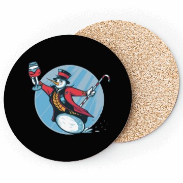 Discover Snowman Snowman Drinking Wine Coasters