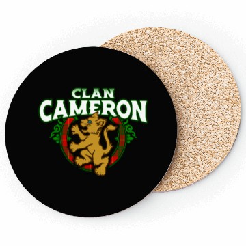 Discover Clan Cameron Cute Baby Lion Rampant Kitten Coasters