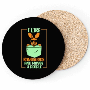 Discover I Like Kangaroos And Maybe 3 People Lover Kangaroo Coasters