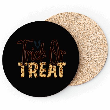 Discover Halloween Trick or Treat October 31 Bat Coasters