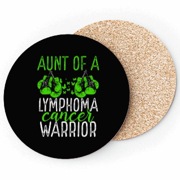 Discover Aunt Lymphoma Cancer Awareness Niece Nephew Coasters