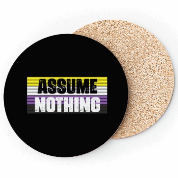 Discover LBGT Flag Gay Pride Human Assume Nothing Coasters