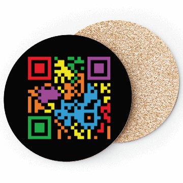 Discover LBGT Flag Gay Pride Human QR Code Coasters