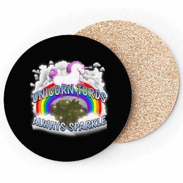 Discover Unicorn Turds Always Sparkle Coasters