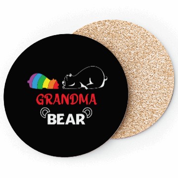 Discover LBGT Flag Gay Pride Human Grandma Bear Coasters