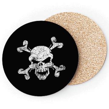 Discover Distressed Skull And Crossbones Coasters