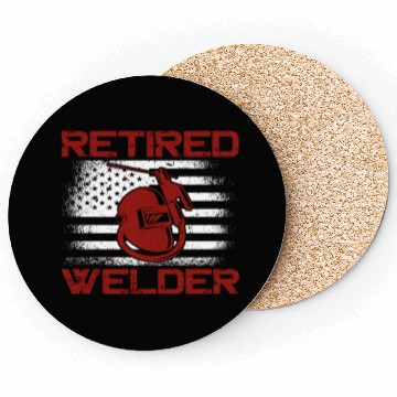 Discover Welder Welding Retirement Vintage Coasters
