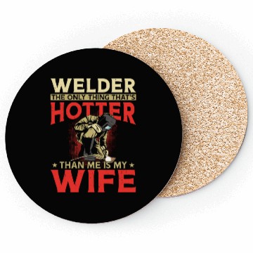 Discover Welder Welding Husband Wife Coasters