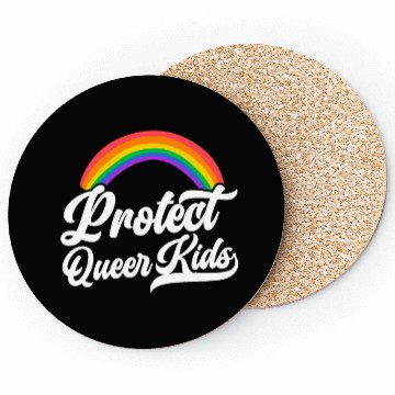 Discover Protect The Queer Kids Rainbow Pride Month Coasters