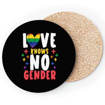 Discover Love Knows No Gender Rainbow Pride Month Coasters