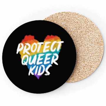 Discover Protect The Queer Kids Rainbow Pride Month Coasters