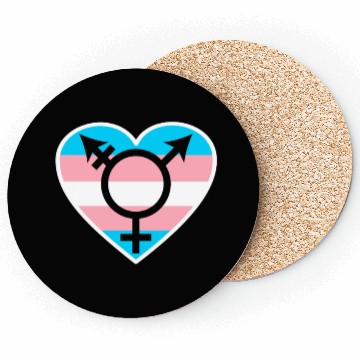 Discover Trans Rainbow Pride LGBTQ Transgender Rights Coasters