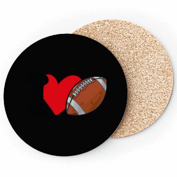 Discover I Love Football For Lovers American Football Coasters