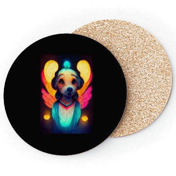Discover Angel Dog 020 Coasters