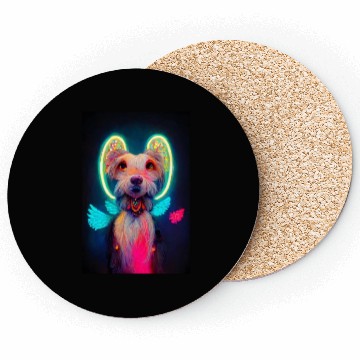 Discover Angel Dog 034 Coasters