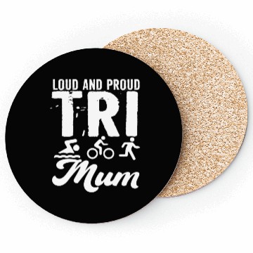 Discover Loud And Proud Tri Mum Triathlete Coasters
