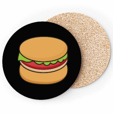 Discover very cute delicious burgers Coasters