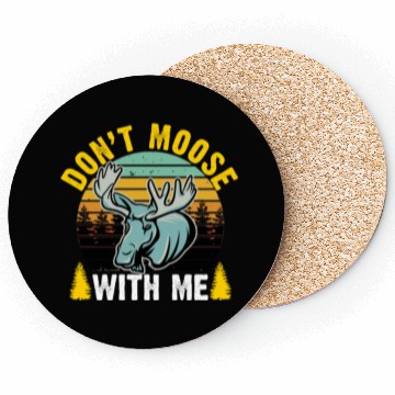 Discover Retro - Don't Moose with Me Coasters