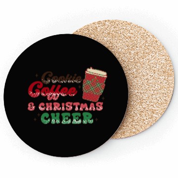 Discover Cookie Coffee and Christmas Cheer Coasters