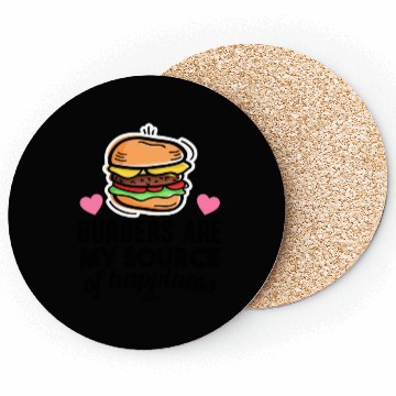 Discover Hamburger fast food grill delicious Coasters