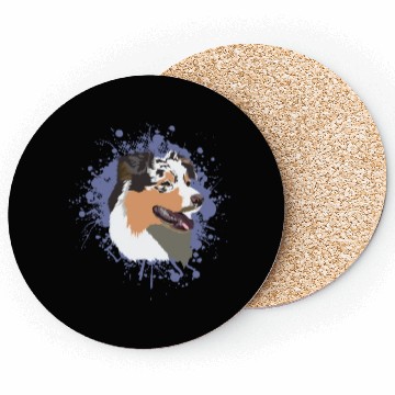 Discover Dog Australian Shepherd Pet Breed Coasters