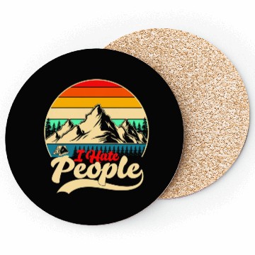 Discover I Hate People Hiking Camping Coasters