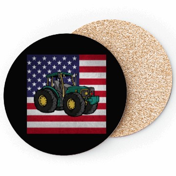 Discover Farming Tractor Coasters