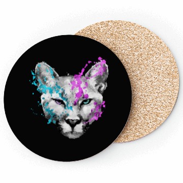 Discover Dramabite mountain lion Coasters