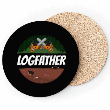 Discover Logfather Lumberjack Chainsaw Coasters