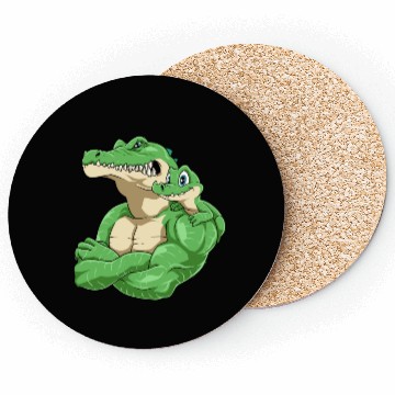 Discover Strong Crocodile with Crocodile Kid for a Coasters