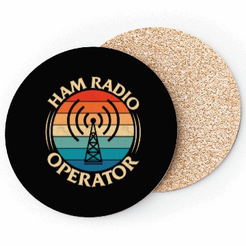 Discover Ham Radio Operator Amateur Morse Coasters