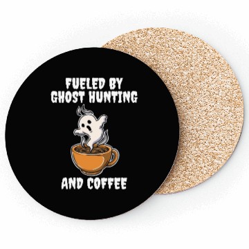 Discover Ghost Hunting And Coffee Funny Ghost Gift Coasters