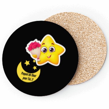 Discover Design d'étoile et lune Coasters