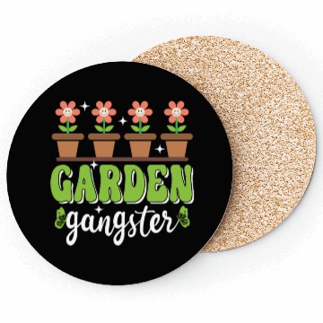 Discover Garden Gangster Funny Gardening Coasters