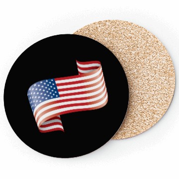 Discover America USA Flag Flag Coasters