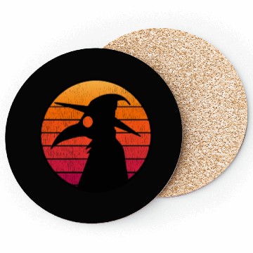 Discover The Plague Doctor Costume Kids Retro Sun Plague Coasters