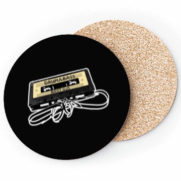 Discover Drum and Bass Music Lover Gift Old Cassette Tape B Coasters