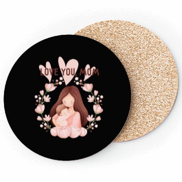Discover love mom Coasters design