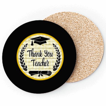 Discover Thank You Teacher Coasters