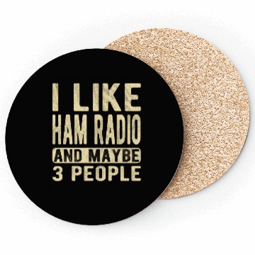 Discover Ham Radio Saying Coasters