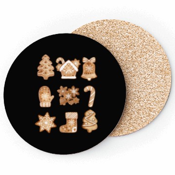 Discover Christmas Gingerbread Cookies! Coasters