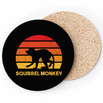 Discover squirrel monkey sunrise sundown design Coasters