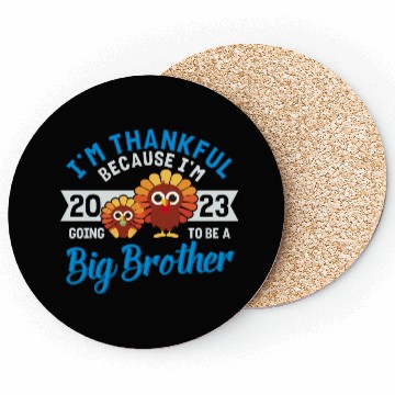 Discover Big Brother 2023 Baby Thanksgiving Turkey Boys Coasters