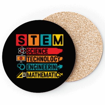 Discover STEM Science Technology Engineering Mathematics Coasters