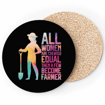 Discover Farming Farmer Girl Female Coasters
