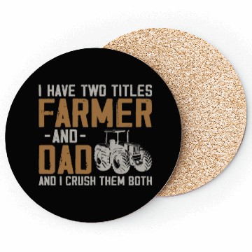 Discover Farming Farmer Dad Father Vintage Coasters